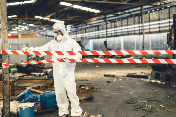 Professional Sewage Cleanup technician working in Oakley, CA